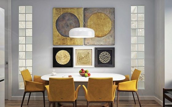 Secrets of the bright interior of the dining area